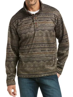 Ariat 10037282 Mens Wesley Sweater Serape Print Tan