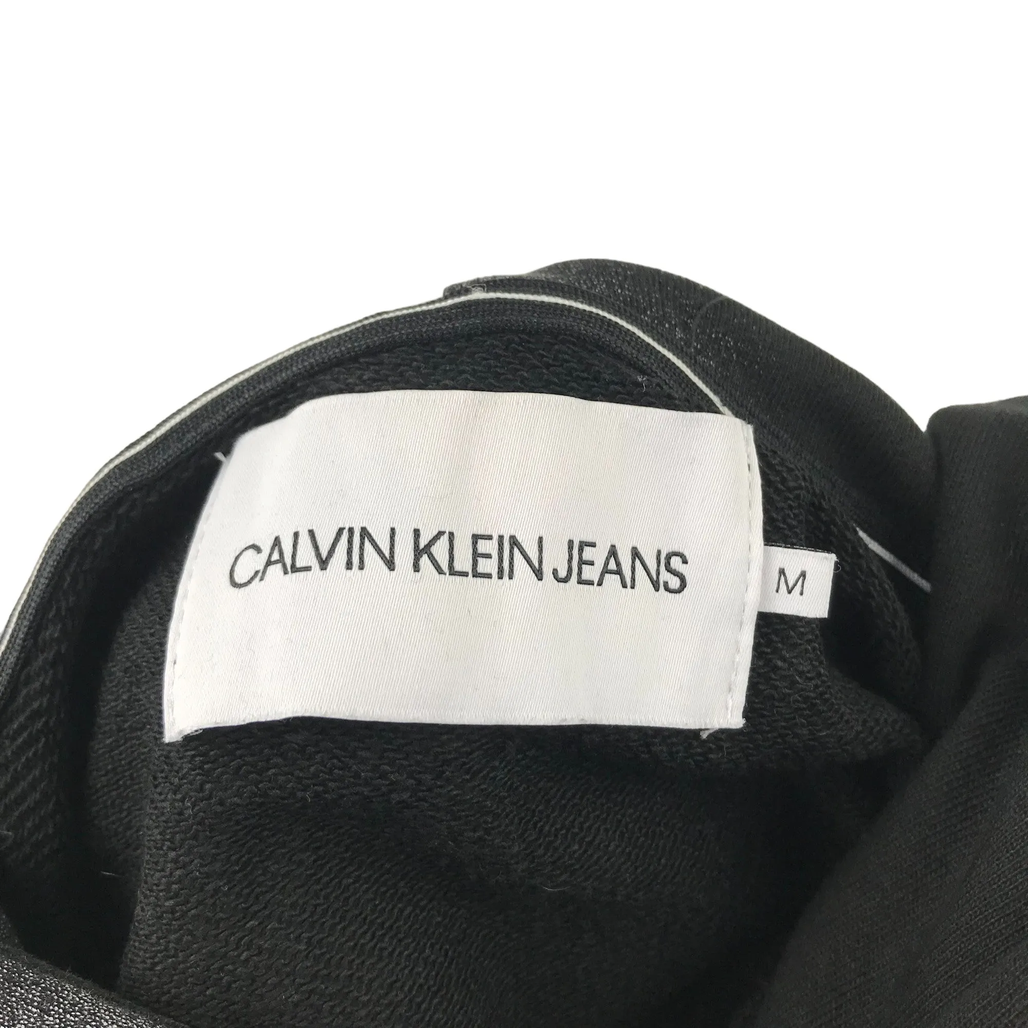 Calvin Klein Jeans hoodie size M black and white graphic pattern cotton