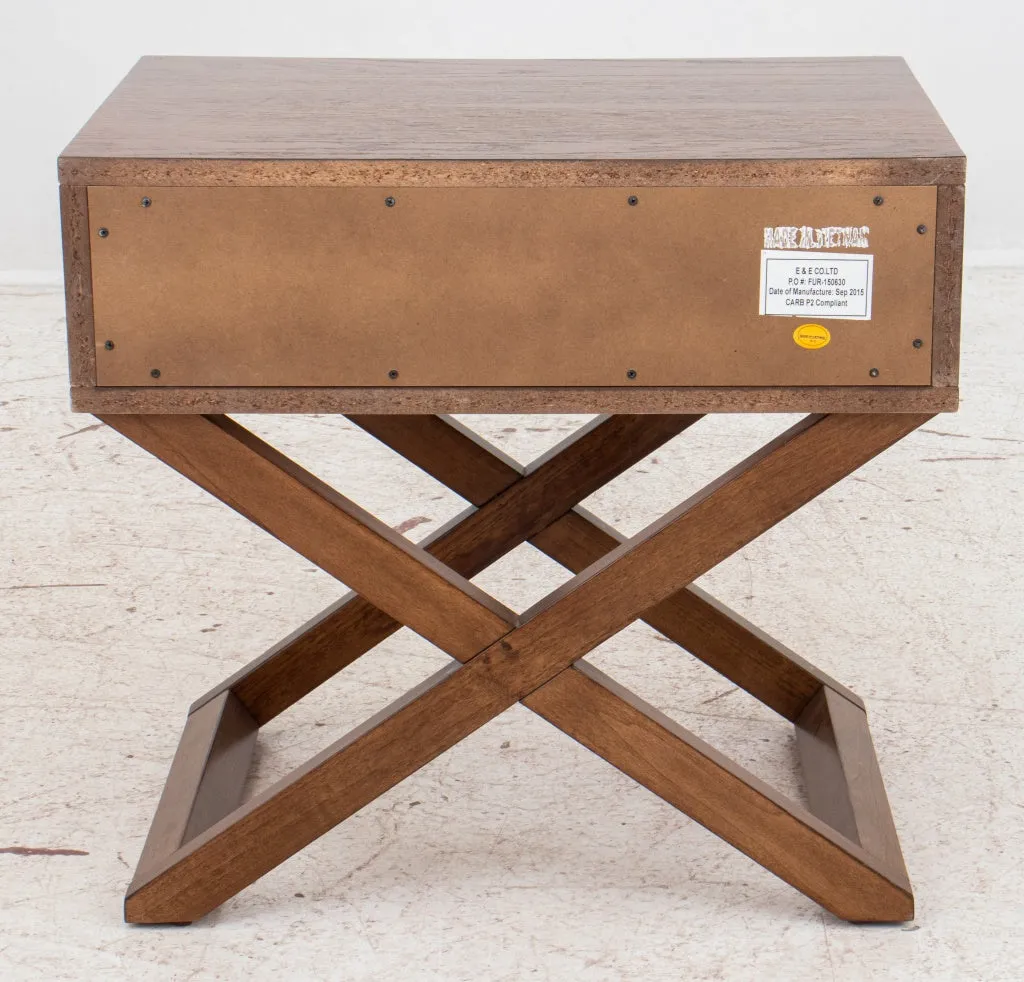 Campaign Style Wooden Nightstand