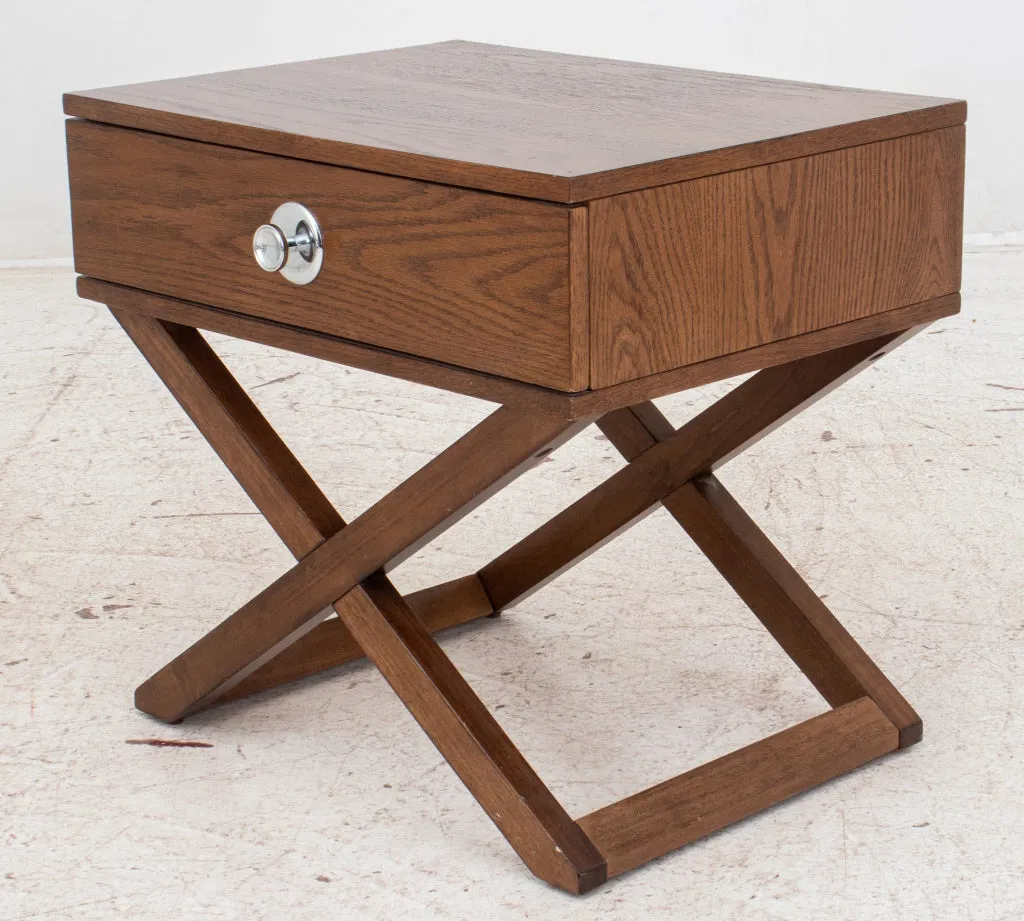 Campaign Style Wooden Nightstand