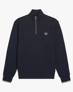 Fred Perry Half Zip Sweatshirt - Navy