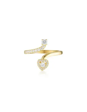 Georgini Signature Sealed With A Kiss Ring - Gold