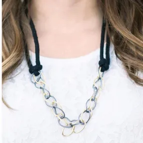 Knotty or Nice Black Necklace