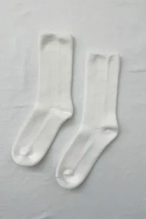 Le Bon Shoppe - Extended Cloud Socks | Classic White