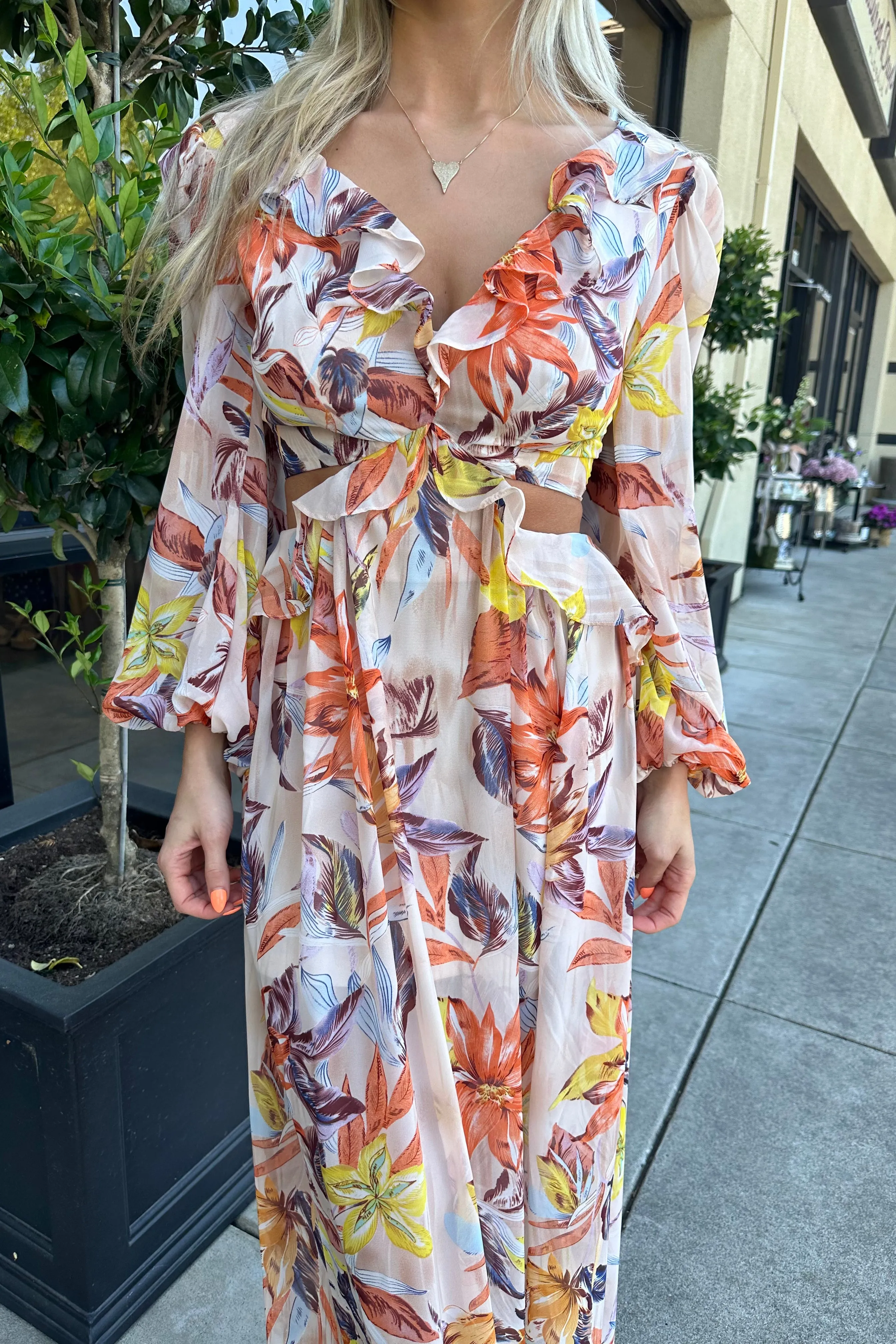 LIV FLORAL MAXI DRESS