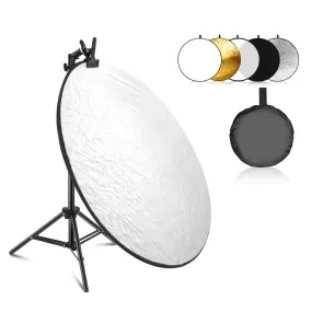 NEEWER 24"/60cm 5 in 1 Collapsible Round Light Reflector Kit