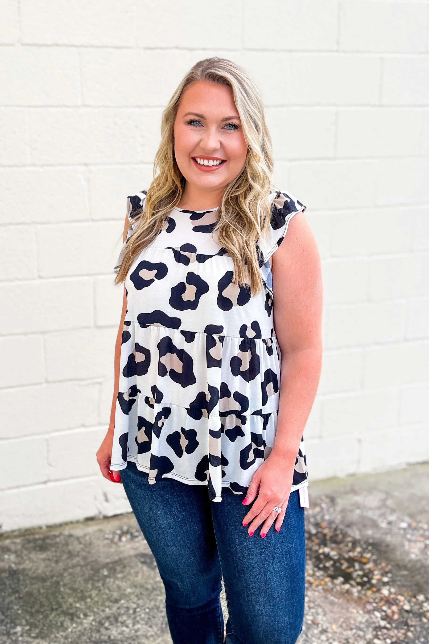 RESTOCK | Check You Out Leopard Tiered Top