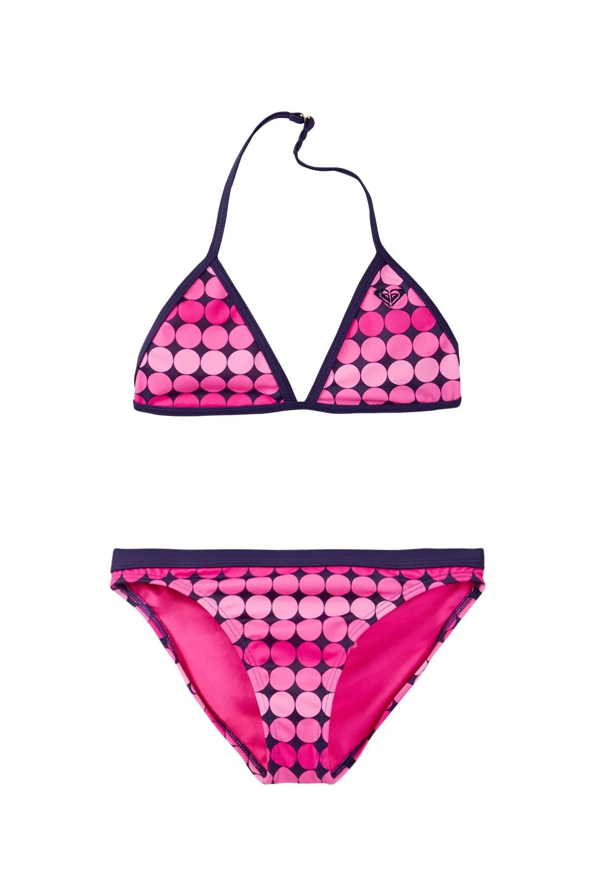 Roxy Dot Print Tiki Triangle Toddler Bikini Swimsuit