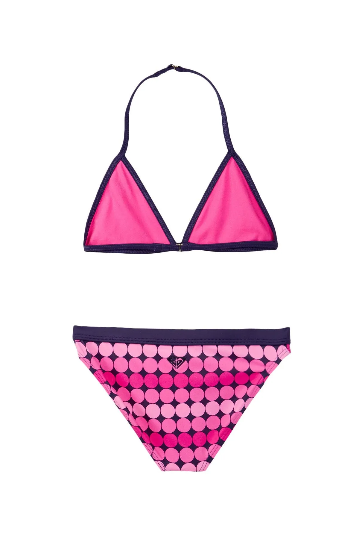 Roxy Dot Print Tiki Triangle Toddler Bikini Swimsuit