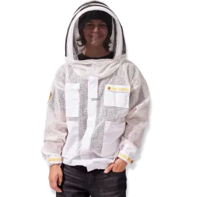 Sting Stopper Professional Ventilated Beekeeping Jacket - Beekeeper White